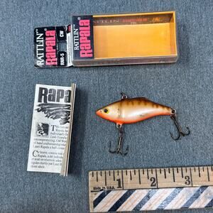 Vintage Rattlin’ Rapala RNR‑5 Crawdad 2" Sinking Ireland UV Glow Accents